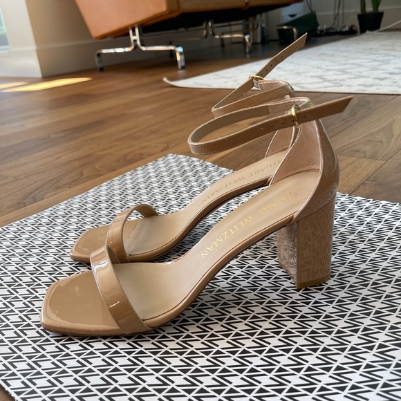 STUART WEITZMAN | NUDISTCURVE 75 BLOCK SANDAL -  BNWT - Picture 5 of 16